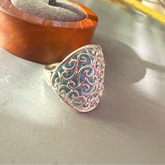 925 Sterling Silver Ring Size 6 - Picture 8 of 15